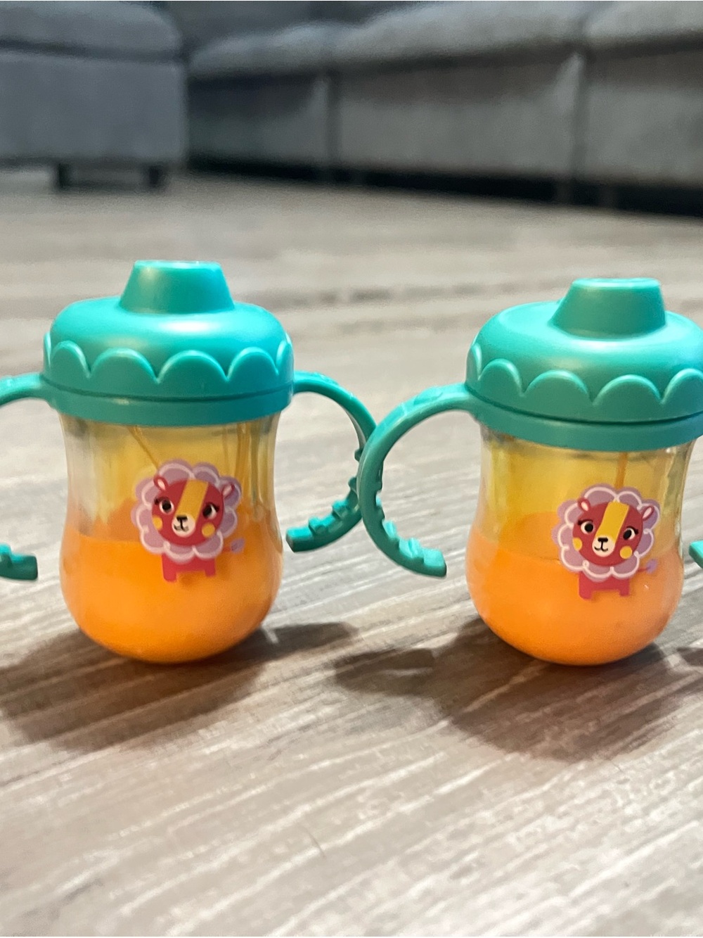 Baby Alive Doll Sippy Cup Pair in Teal and Orange